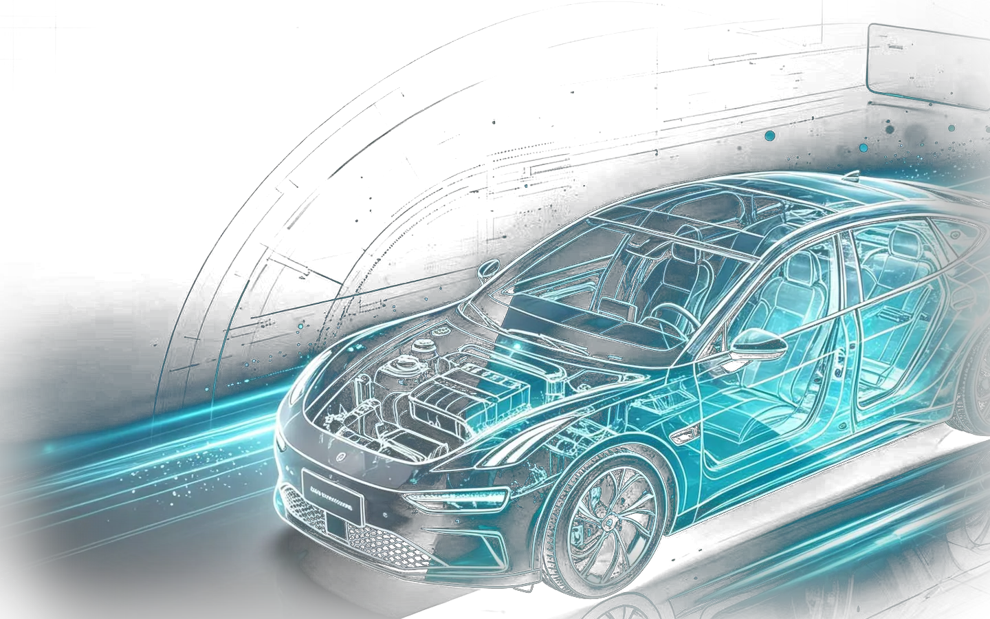 Modern Chinese electric SUV — body, glass and styling parts
